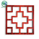 Square Aluminum decorative metal window grilles 4.0mm Chinese Style