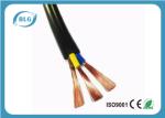 3 Cores Black Stranded Copper Wire / Flexible Insulated Copper Cable