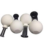 4 Pieces Facial Glass Cupping Therapy Set-Silicone Vacuum Suction Massage Cups
