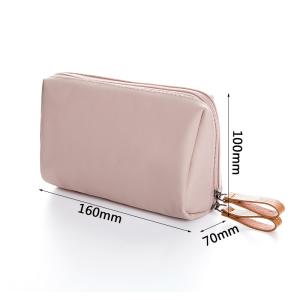 Wholesale Women Blank Zipper Closure Satin Cosmetic Makeup Bag from china suppliers