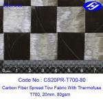 Ultra Light Carbon Fiber Weave T700 20MM Wide 80GSM Spread Tow Carbon Fiber