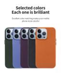 Anti-Drop Soft Original Cover Magnetic Wireless Charger Pu Leather Phone Case