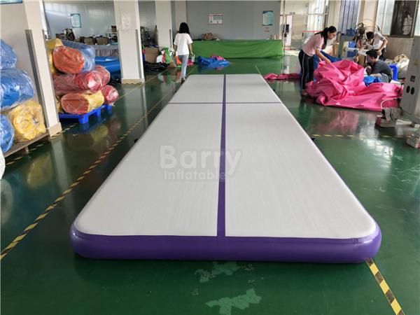 Commercial Inflatable Air Track / Purple Air Jump Tumble Trak For Gymnastics