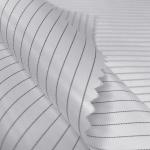 Cleanroom 5mm Stripe ESD Anti-Static Coverall With Hood Velcro Open Front