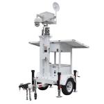 Mobile Solar Surveillance Trailer Security camera trailer For Construction Works