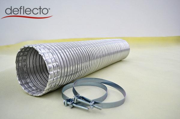4" Air Vent Kit Aluminum Semi Rigid Flexible Air Duct 2 Clamps HVAC Parts