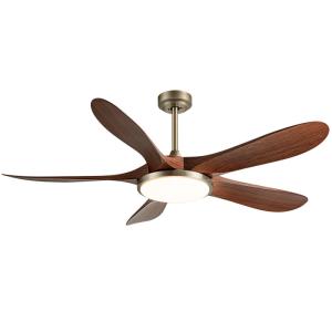 Wholesale Best Seller 56-Inch Modern Ceiling Fan with 5 ABS Blades and Iron Lamp Body DC Motor Remote Control for Living Room from china suppliers
