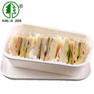 Wholesale White Microwavable Bagasse Food Containers Eco Friendly Disposable Boxes from china suppliers