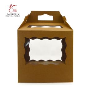 Wholesale Nature Brown Food Grade 350gsm Kraft Box With Clear Window from china suppliers