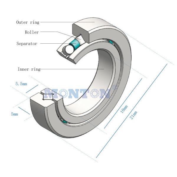 CRBT705A 70*81*5mm crossed roller bearing for Compact Surveillance Camera