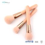 Poly Bag Wooden Handle 12pcs Cosmetic Makeup Brush Set