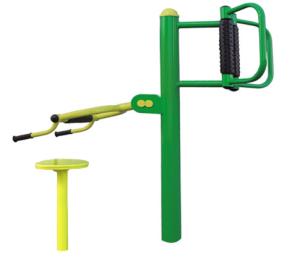 Wholesale outdoor gym equipment steel based zinc powder coating back and waist massager OK-A03 from china suppliers