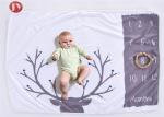 Custom Cotton Fleece Baby Blanket ,Echo-Friendly Lovely Growth Record Baby