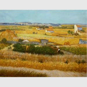Wholesale Yellow Vincent Van Gogh Oil Paintings Harvest Oil Painting On Canvas from china suppliers