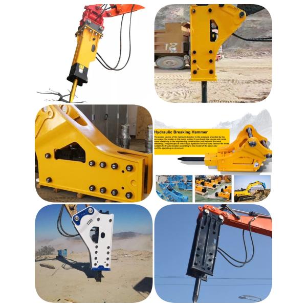 Excavator Hydraulic Rock Breaker Hammer Backhoe Attachment Part CE Certified