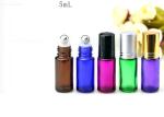 Essential Oil Frosted Glass Roller Bottles 4ml 6ml 8ml 10ml With Stainless Steel