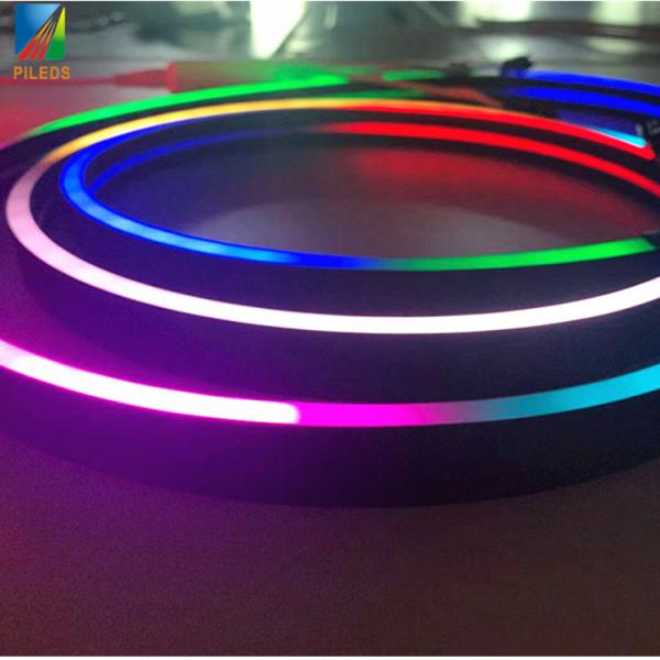 Flexible LED Neon Light Strip WS2811 Black White Silicon Material For Wedding
