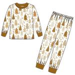2023 Christmas tree printing baby infant romper bodysuit baby christmas clothes