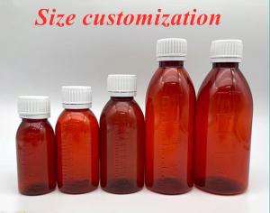 China Maple Cough Syrup Bottle Measurements 3oz 4oz With Screw Cap on sale
