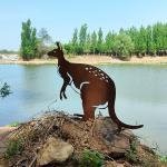 Corten Steel Garden Metal Ornaments Rust-Resistant For Garden Decoration