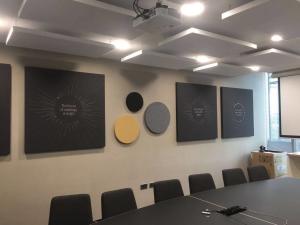 Wholesale Stretch Fabric Wrapped Acoustical Wall Panels Easy Installation Sound Absorbing Board from china suppliers