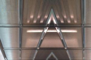 Dustproof Stainless Steel Ceiling Panels Wear Resistance Not Fade Ensure Flatness