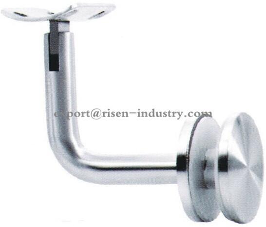 Handrail bracket glass to rail connector RS313, material stainless steel 304,