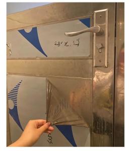 Wholesale China Manufacturer Black &amp; White PE Protective Film Roll For Laser Cut Processing Stainless Steel from china suppliers