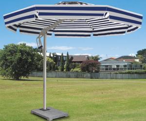 Wholesale Side Pole Striped Double Sided Patio Umbrella Beach Parasol Shopping Street Villa from china suppliers