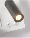 Multifunctional hotel villa apartment reading wall lamp USB Type-C wireless