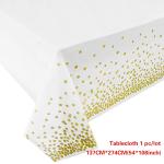 Luxury Design PVC Plastic Tablecloth 137x274cm For Restaurant