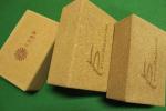 2015 wholesale custom logo printing cork foam bamboo yoga block