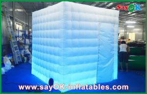 Wholesale Inflatable Party Decorations One Door Lighting Inflatable Photo Booth Durable Oxford Cloth from china suppliers