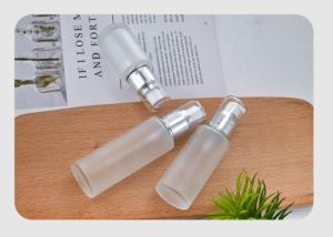 Wholesale 1 Ounce Glass Spray Cosmetic Pump Bottle With Silver Caps User Friendly from china suppliers