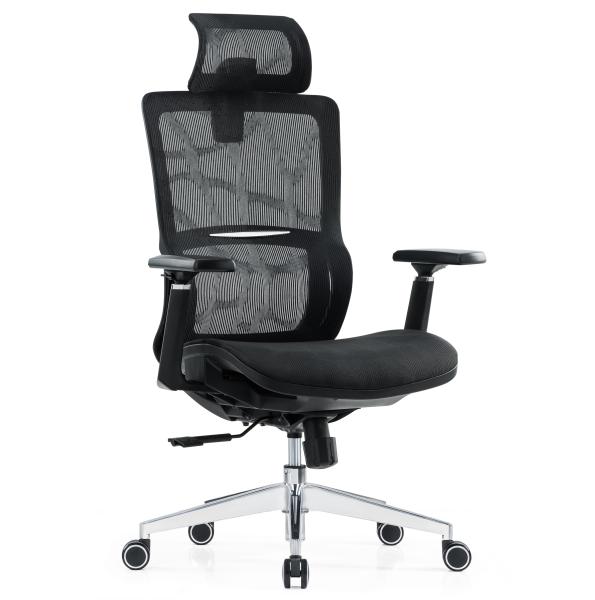 Black Full Mesh Furniture Lumbar Support Massage Modern Wholesale Armrest