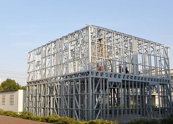 Durable Prefabricated House , Professional design of light Steel Frame Houses