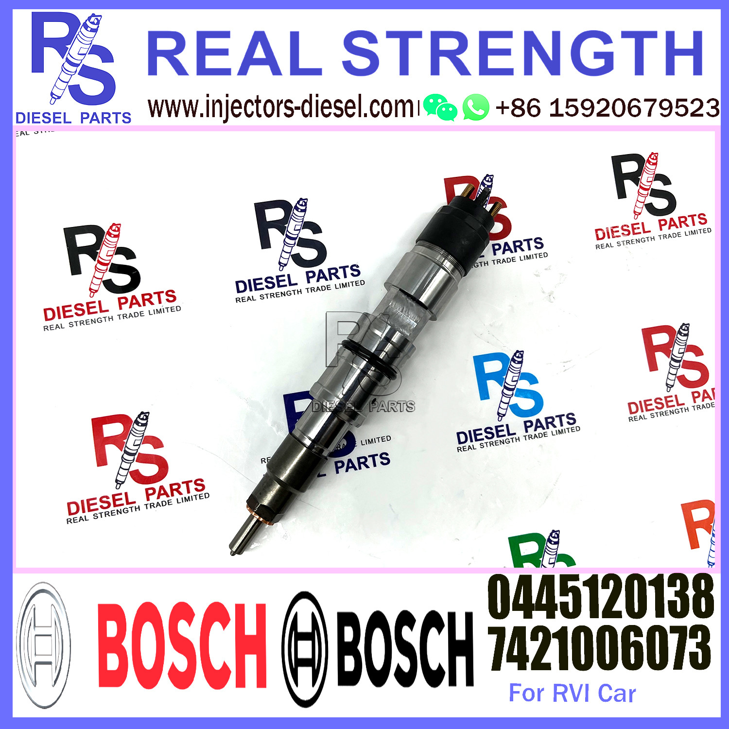 Diesel Common Rail Fuel Injector 0445120136 7421006086 0445120137 0445120138 7421006073 For RVI Engine