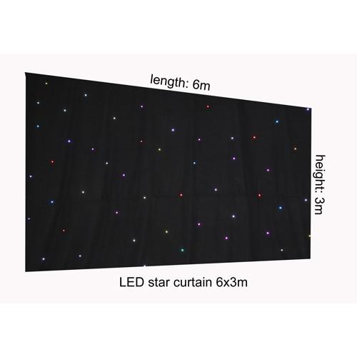 Wholesale LED Star Curtain Cloth Lighting RGB for Wedding or Event Stage