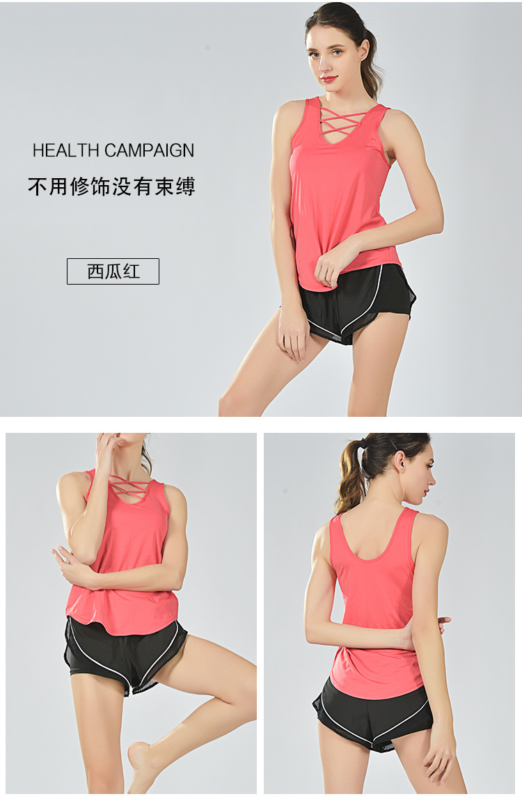 Womens Logo Custom Yoga Sleeveless Sexy Sport Elastic Camisole Tank Top