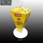 dumpbin unit display stand for snacks