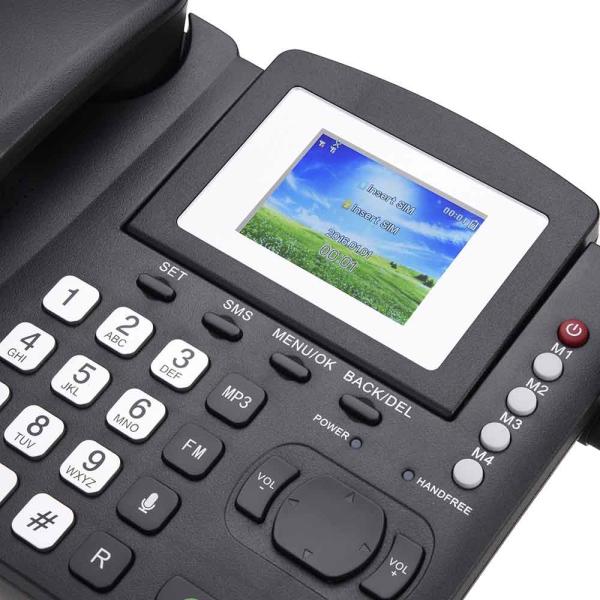 FCC Dual SIM Landline Phone , 2G GSM SIM Landline Phone Back Battery Multi