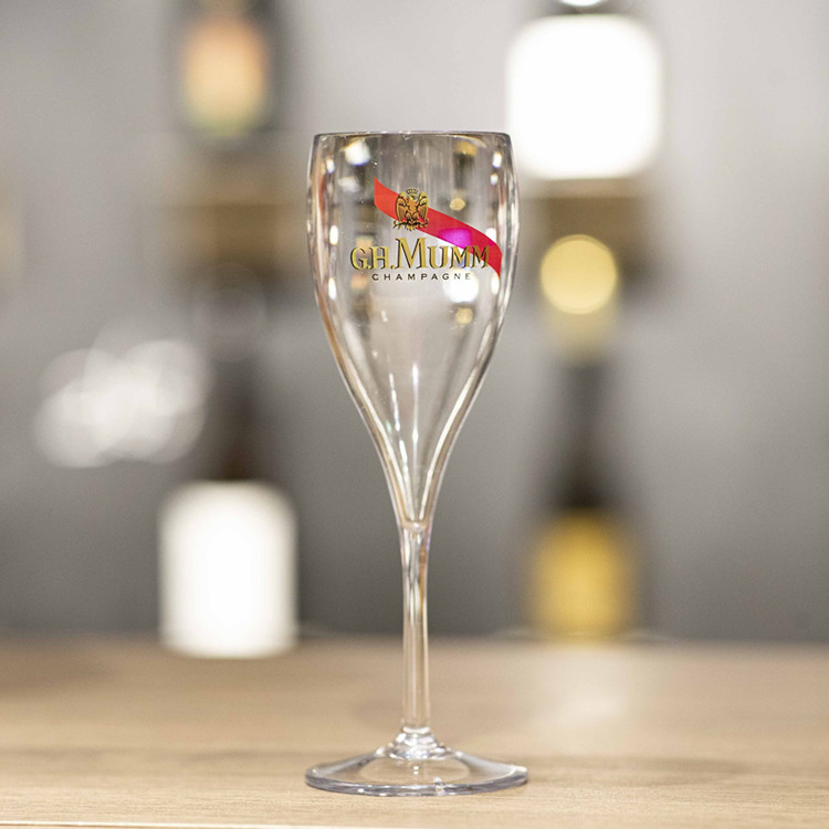 Party Plastic Champagne Flutes Moet Chandon Glass Wine Drinkware Black Red 2 Color