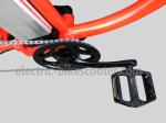 750W Electric Beach Cruiser Bikes Orange Aluminum Alloy 6061