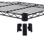 Carbon Steel Black Commercial Shopping Trolley 18*48*72'' NSF Household Light