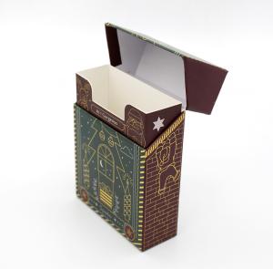 Wholesale CMYK Christmas Paper Gift Box Finished Cosmetic Paper Packaging 70mm Length from china suppliers