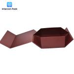 Folding Boutique Luxury Gift Packaging Boxes 25x14cm Partially Hot Gold