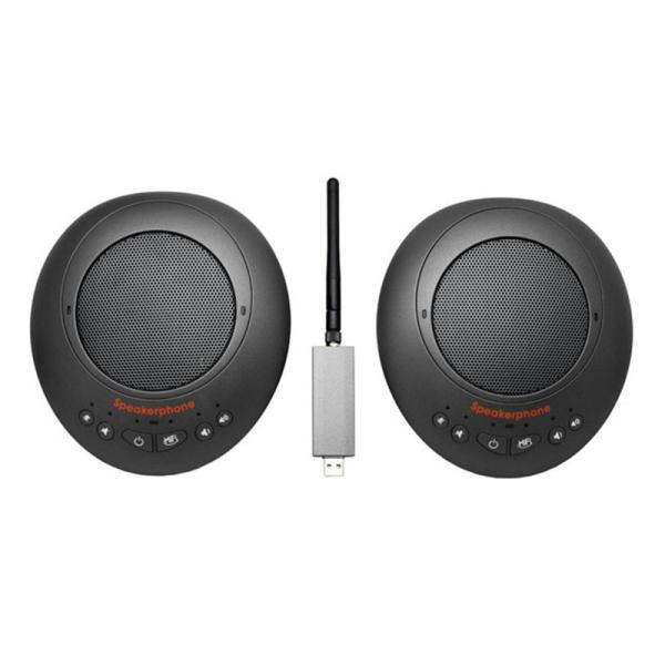 2.4G wireless 360 degree battery powered best microphone for zoom meetings Dual