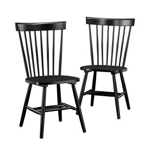Wholesale Modern Contemporary Wooden Dining Chairs Luxury Restaurant Spindle Back Chairs Black Finish from china suppliers