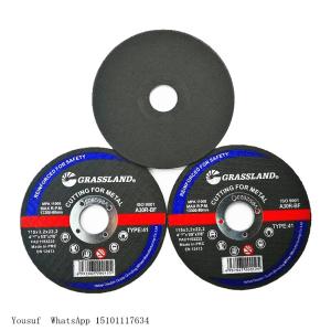Wholesale 60# Grit 125 X 3 X 22.23mm Metal Grinding Discs Type 42 Grassland from china suppliers