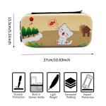 Cute Cartoon Animal Cat Pattern PU Leather Travel Bag for Nintendo Switch Oled
